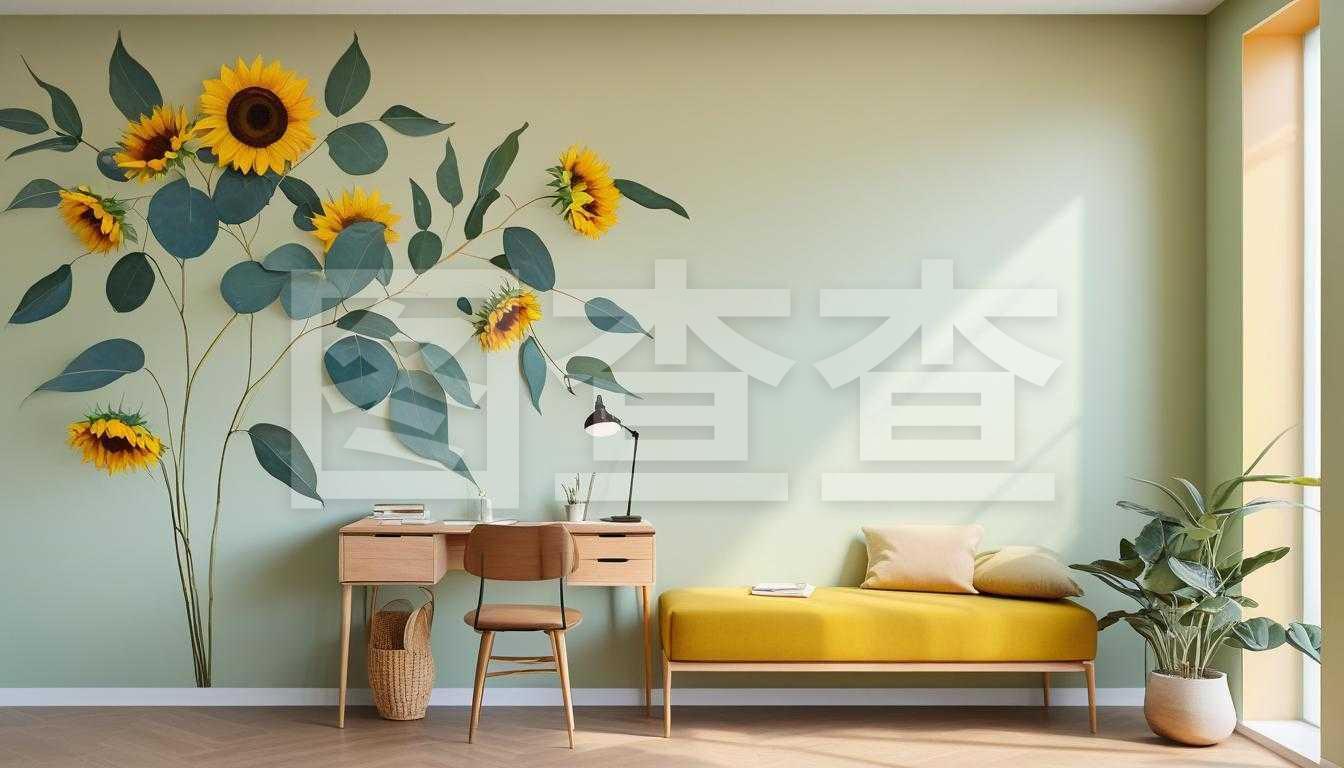 極簡醫(yī)生辦公室手繪墻