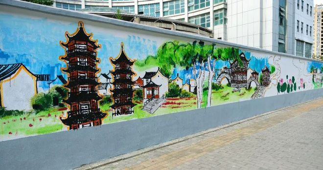 天吶長達230米的手繪墻驚現南翔忍不住多看幾眼
