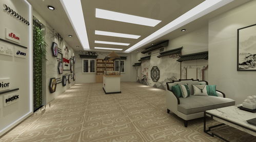 食品展廳3d效果圖