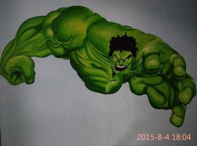 手繪墻綠巨人(愛好非專業)|涂鴉/潮流|插畫|xu66568886 - 原創設計作品 