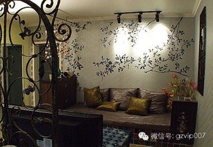 手繪背景墻裝修設(shè)計效果圖精選 創(chuàng)意銀箔畫點(diǎn)亮家居空間